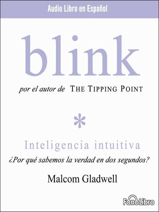 Title details for Blink by Malcolm Gladwell - Wait list